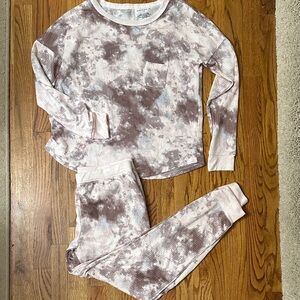 Pink and Mauve Tie-Dye Lounge Set